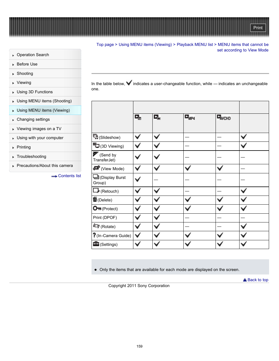 Sony DSC-HX7V User Manual | Page 159 / 271