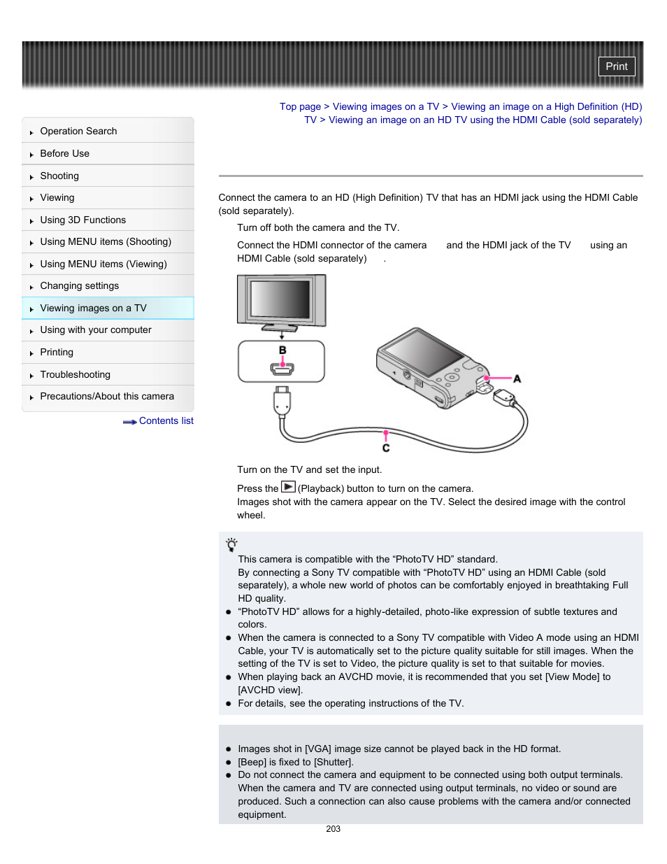 Sony DSC-HX7V User Manual | Page 203 / 271
