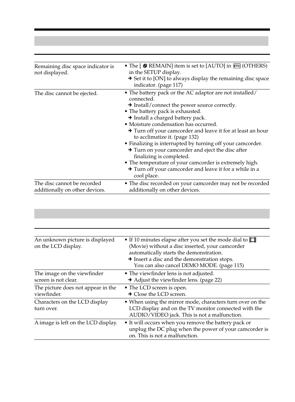 About the lcd display or the viewfinder | Sony DCR-DVD101 User Manual | Page 120 / 148