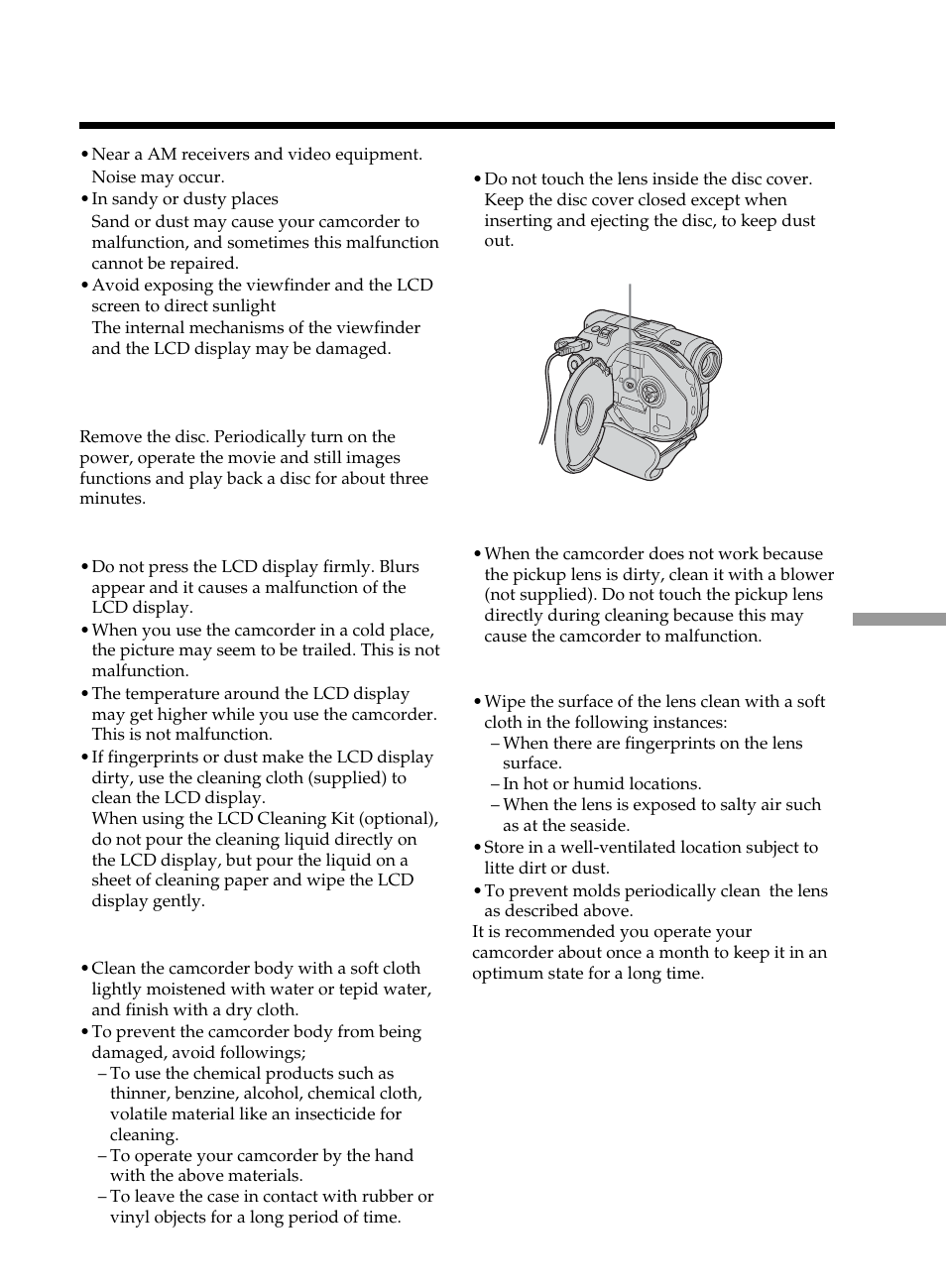 Maintenance information and precautions | Sony DCR-DVD101 User Manual | Page 133 / 148