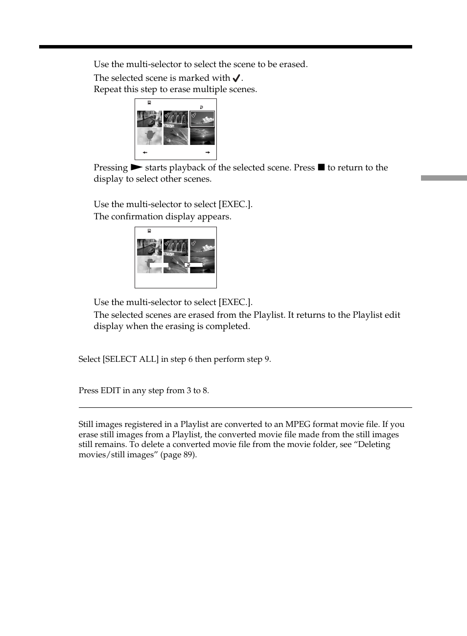 Erase | Sony DCR-DVD101 User Manual | Page 81 / 148