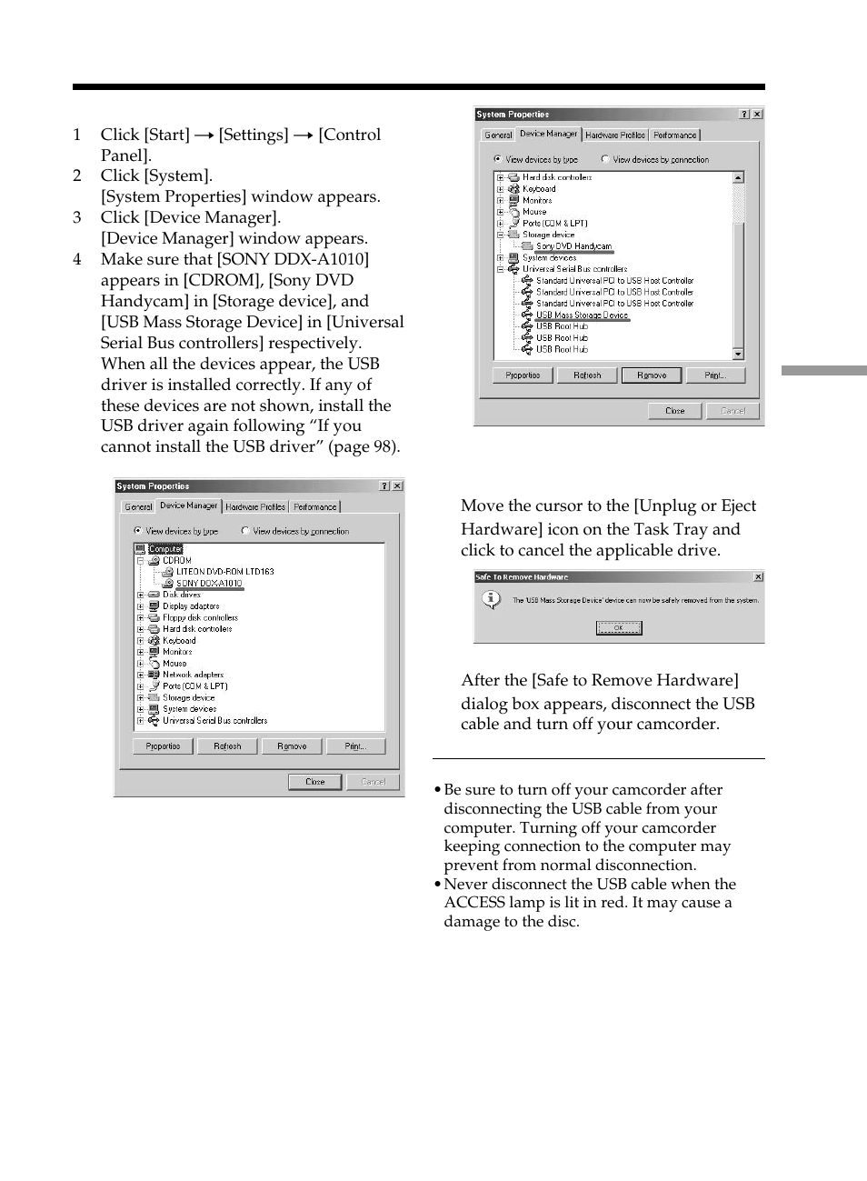 Sony DCR-DVD101 User Manual | Page 97 / 148