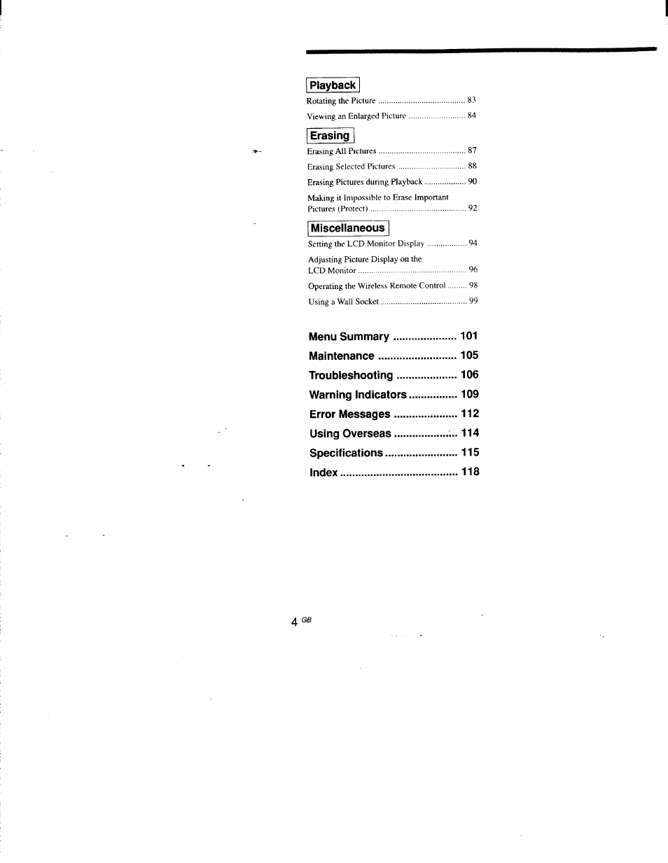 Sony DSC-D700 User Manual | Page 5 / 118