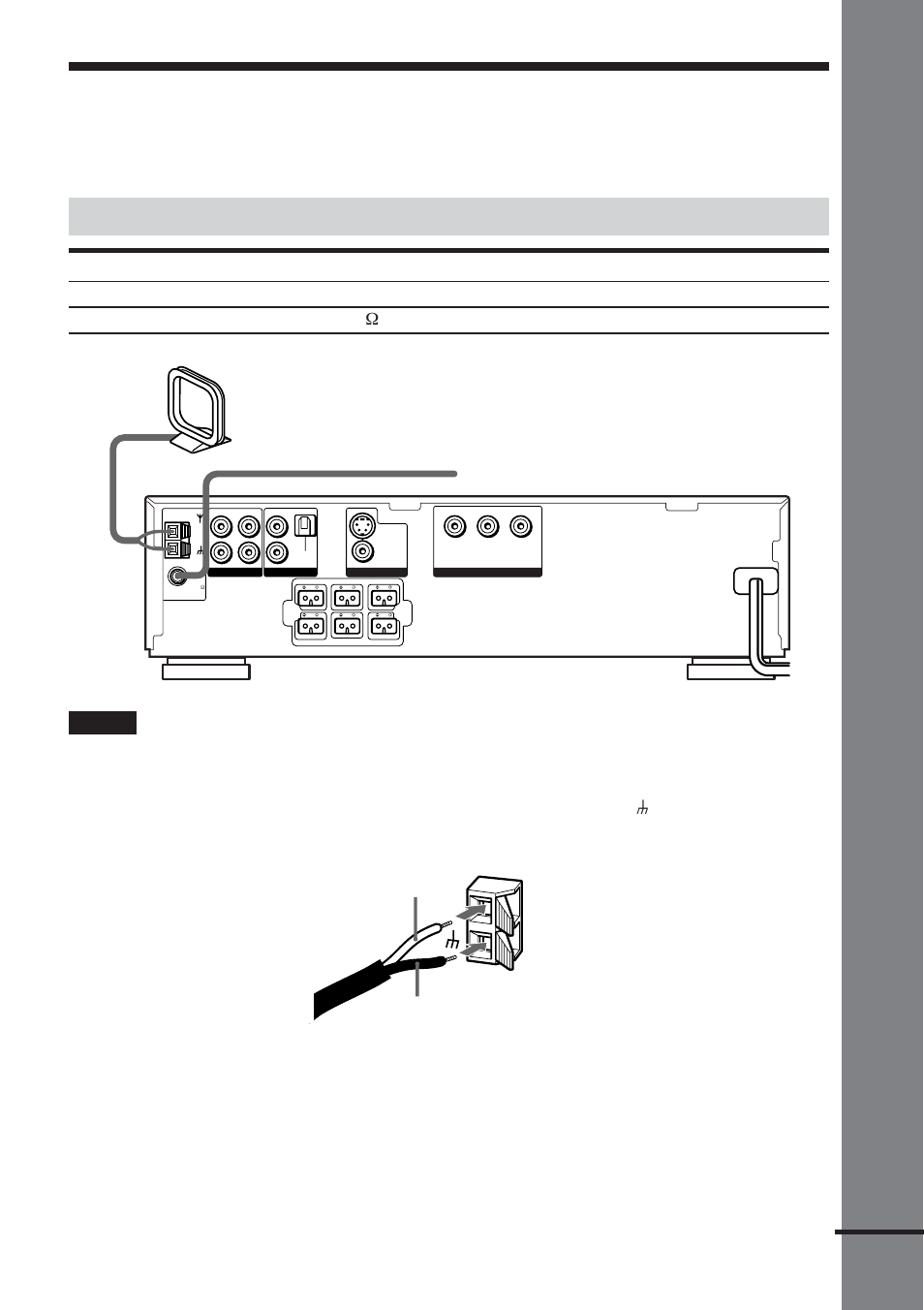Step 2: antenna hookups, Getting star ted, Terminals for connecting the antennas | Continued, Am loop antenna fm wire antenna | Sony DAV-C450 User Manual | Page 21 / 88