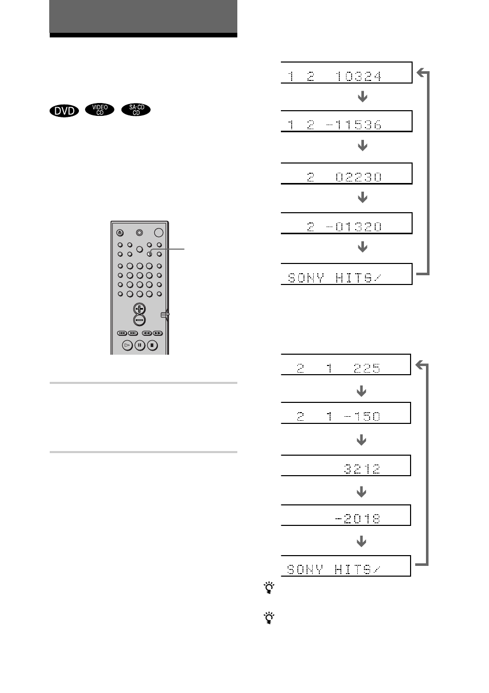 Viewing information about the disc, Press time, Time | Sony DAV-C450 User Manual | Page 44 / 88