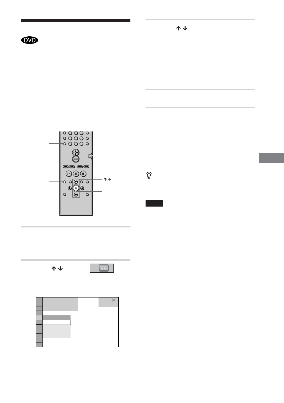 Displaying the subtitles, Enjo ying mo vies, Press dvd display during playback | Press x / x to select (subtitle), then press enter, Press x / x to select the language, Press enter | Sony DAV-C450 User Manual | Page 55 / 88