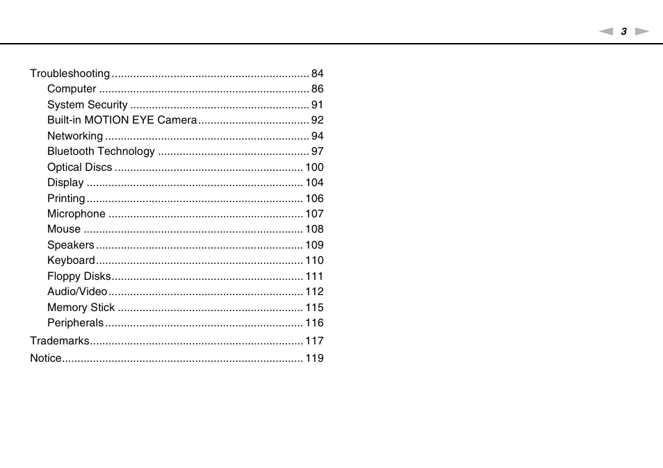 Sony VGC-JS320J User Manual | Page 3 / 120