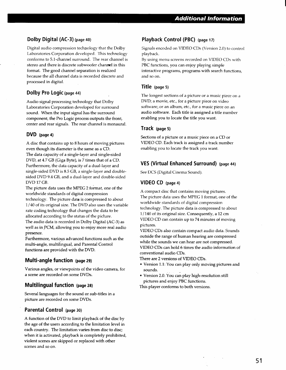 Sony DVP-C600D User Manual | Page 51 / 59