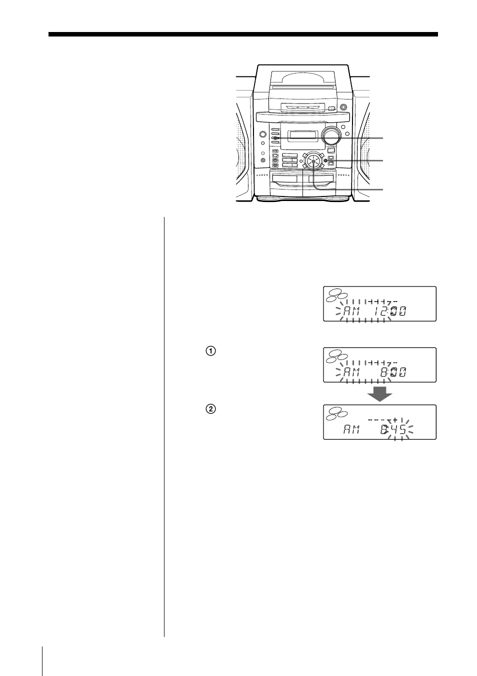 The timer, Setting the clock | Sony PHC-Z10 User Manual | Page 24 / 44