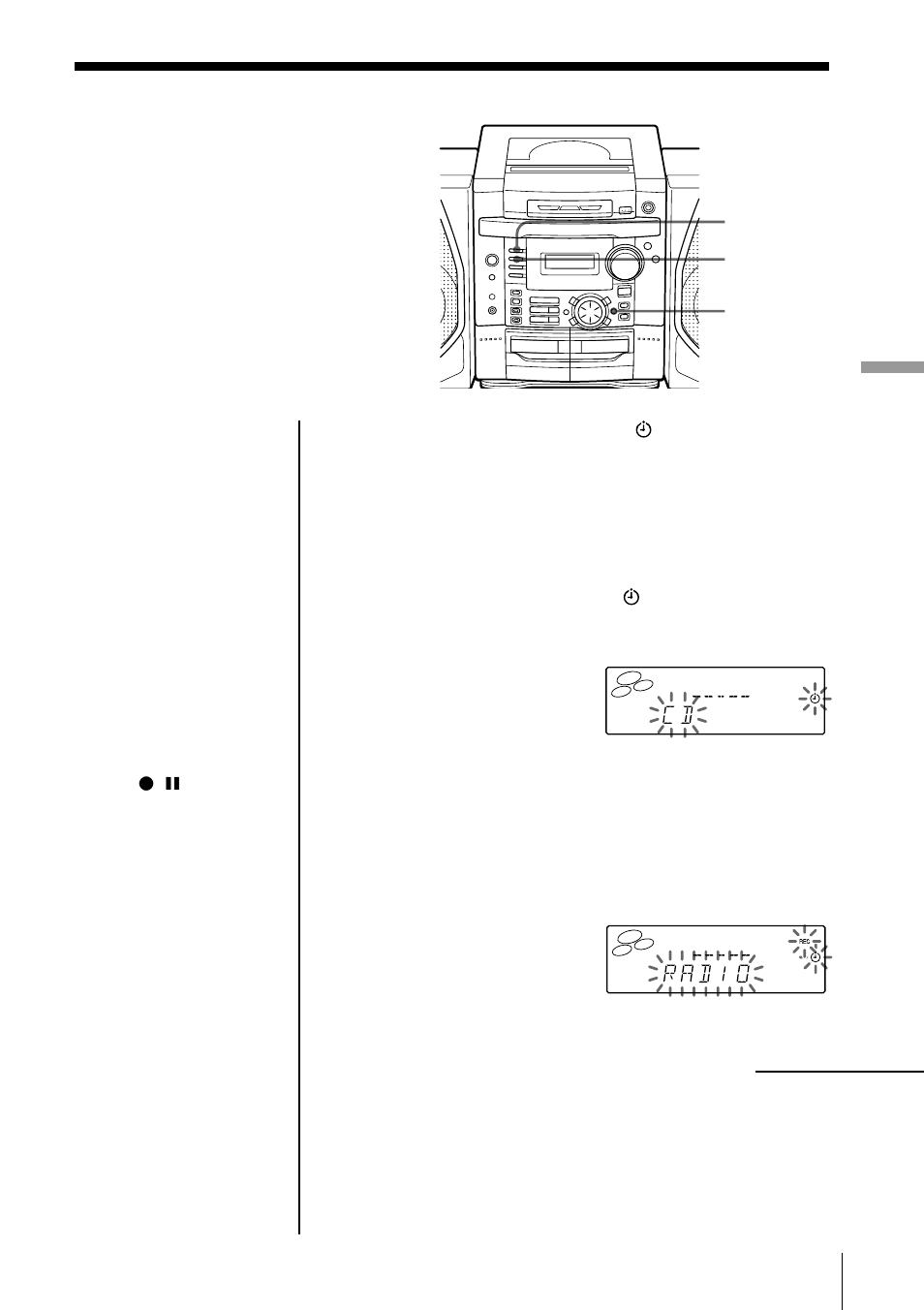 Timer-recording radio programs | Sony PHC-Z10 User Manual | Page 27 / 44