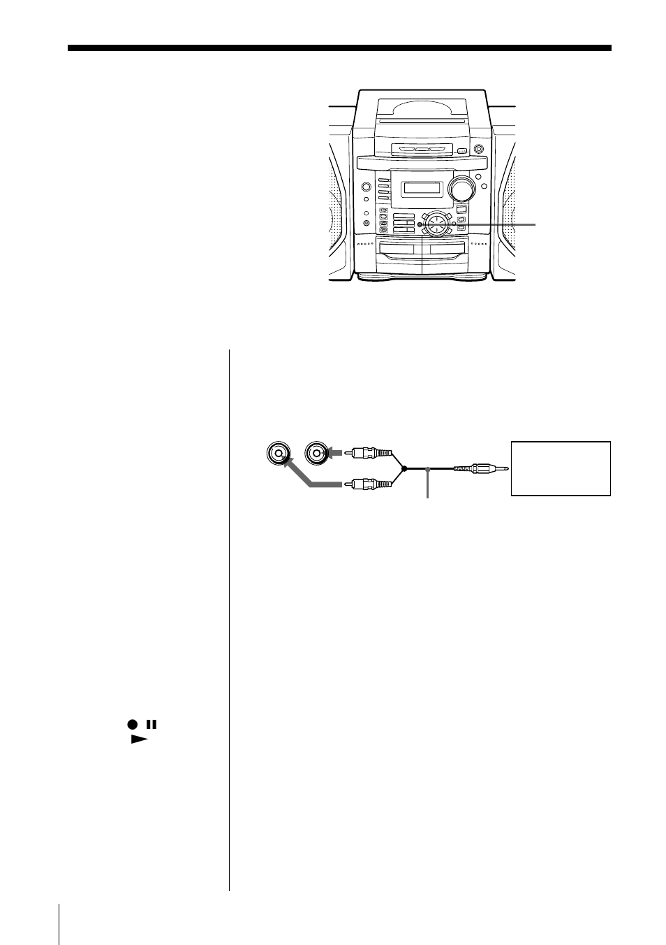 Connecting optional components | Sony PHC-Z10 User Manual | Page 36 / 44