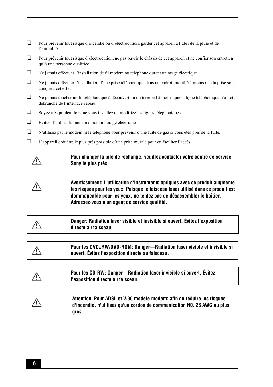 Sony VGC-RC210G User Manual | Page 6 / 12
