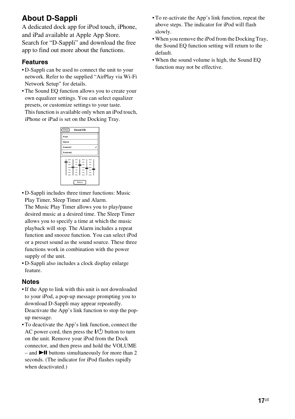 About d-sappli | Sony RDP-XA900iPN User Manual | Page 21 / 108