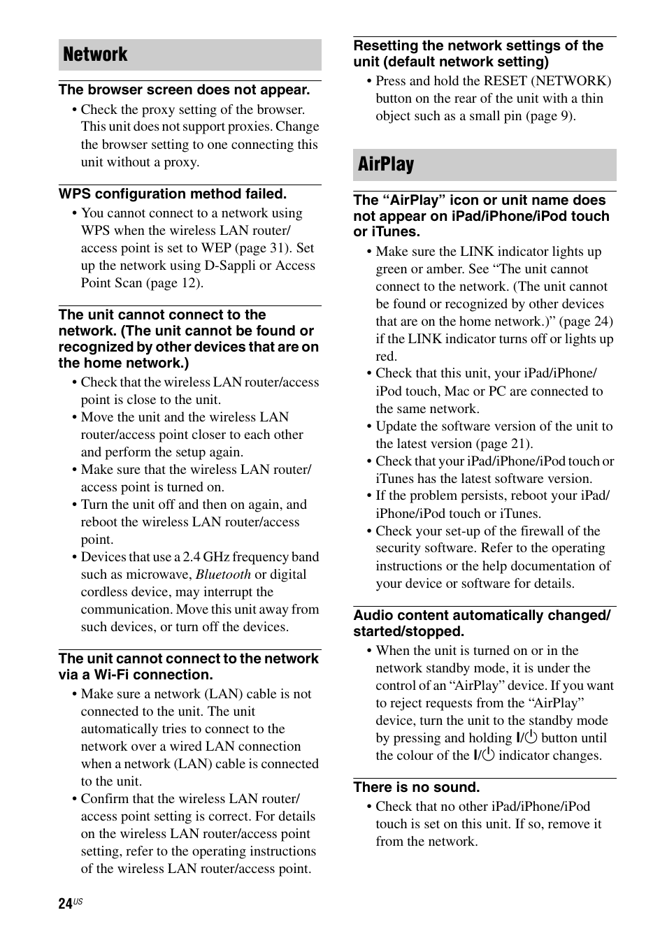 Network airplay | Sony RDP-XA900iPN User Manual | Page 28 / 108