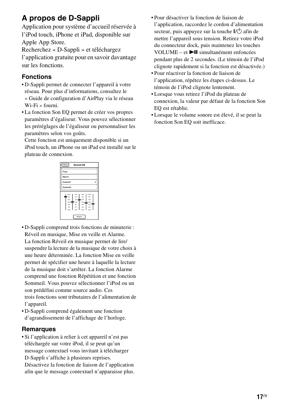 A propos de d-sappli | Sony RDP-XA900iPN User Manual | Page 55 / 108