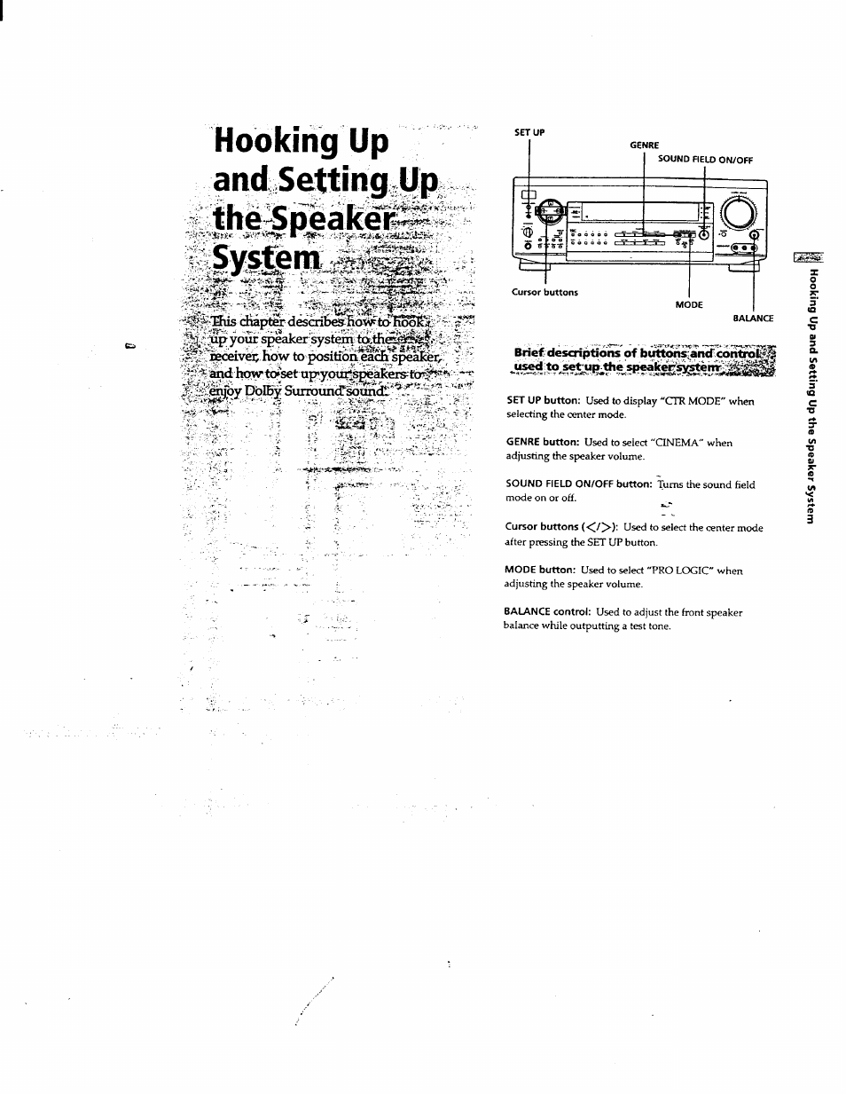 And setting up the-speakeif | Sony STR-DE625 User Manual | Page 12 / 41