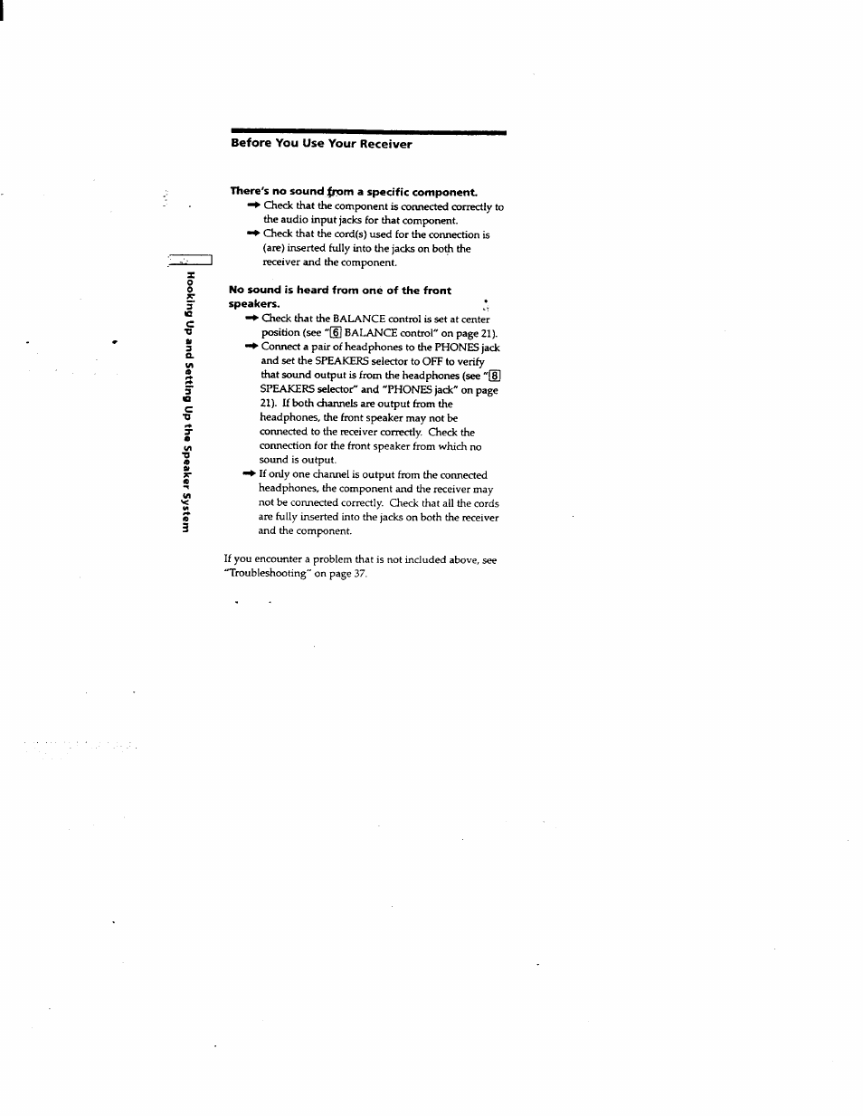 Before you use your receiver | Sony STR-DE625 User Manual | Page 17 / 41