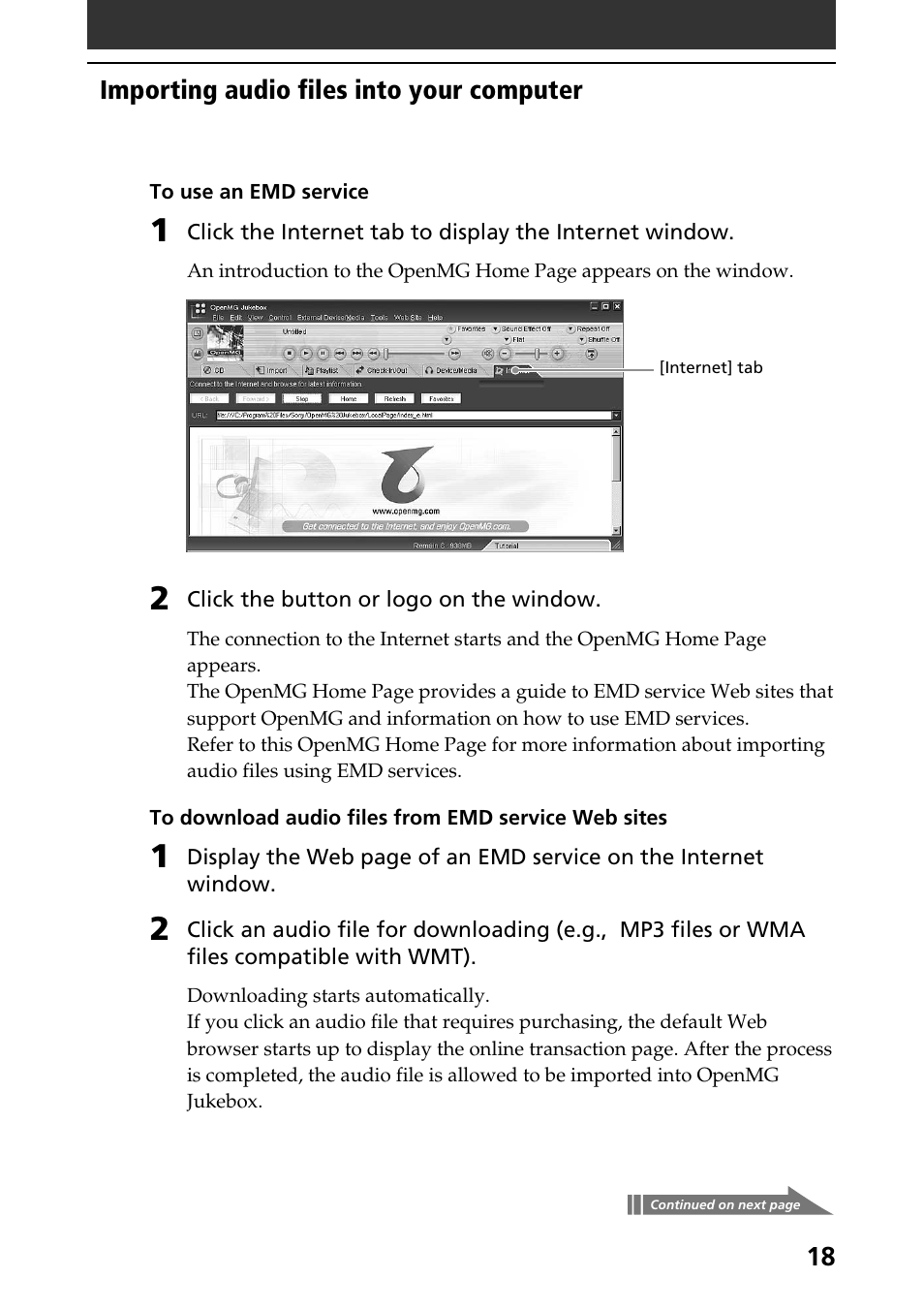 Sony PEG-N760C User Manual | Page 18 / 57