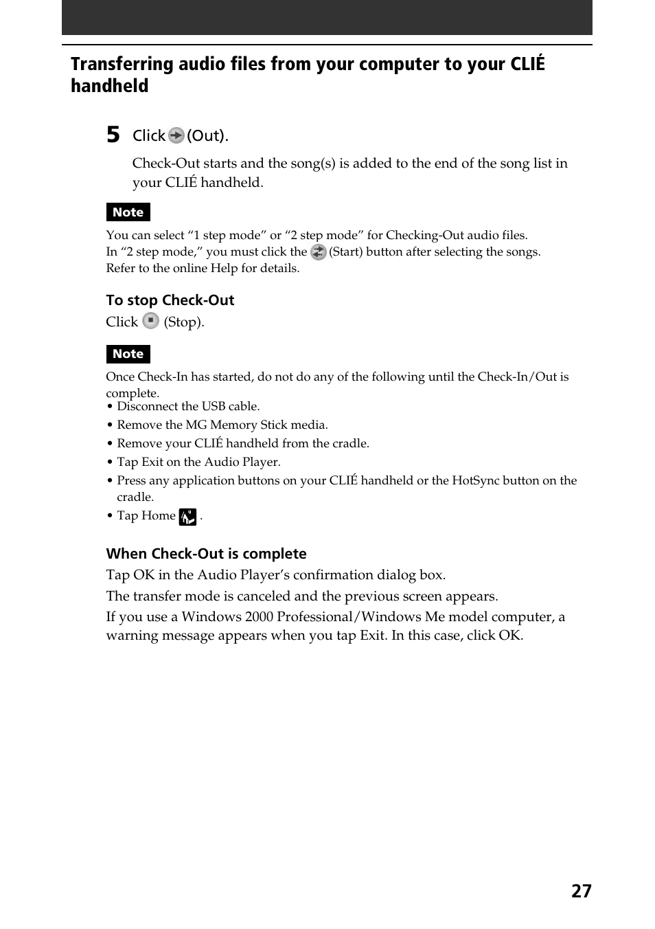 Sony PEG-N760C User Manual | Page 27 / 57