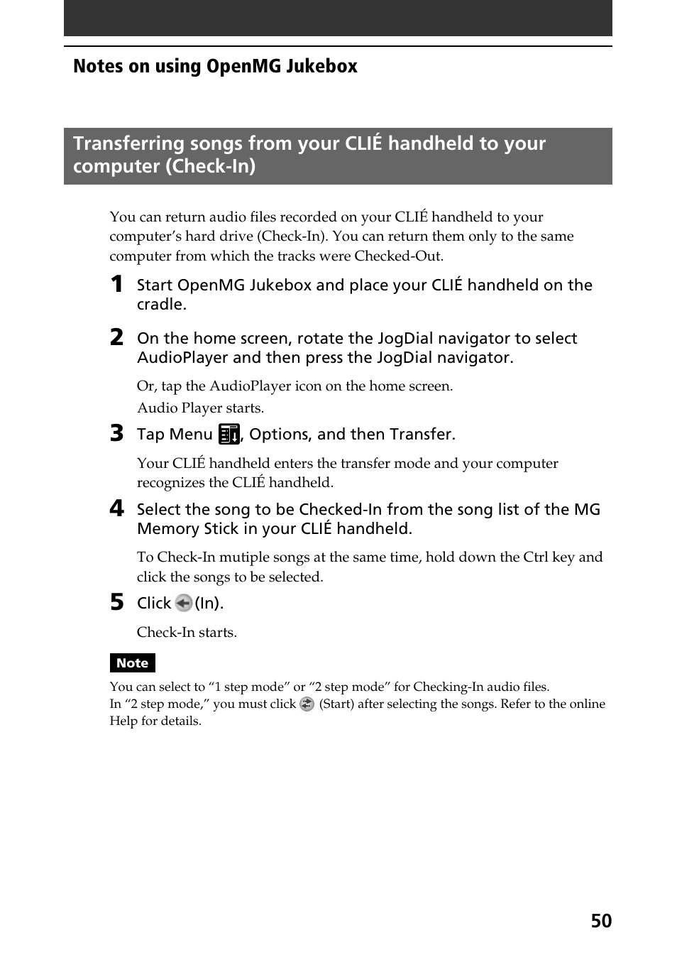 Sony PEG-N760C User Manual | Page 50 / 57
