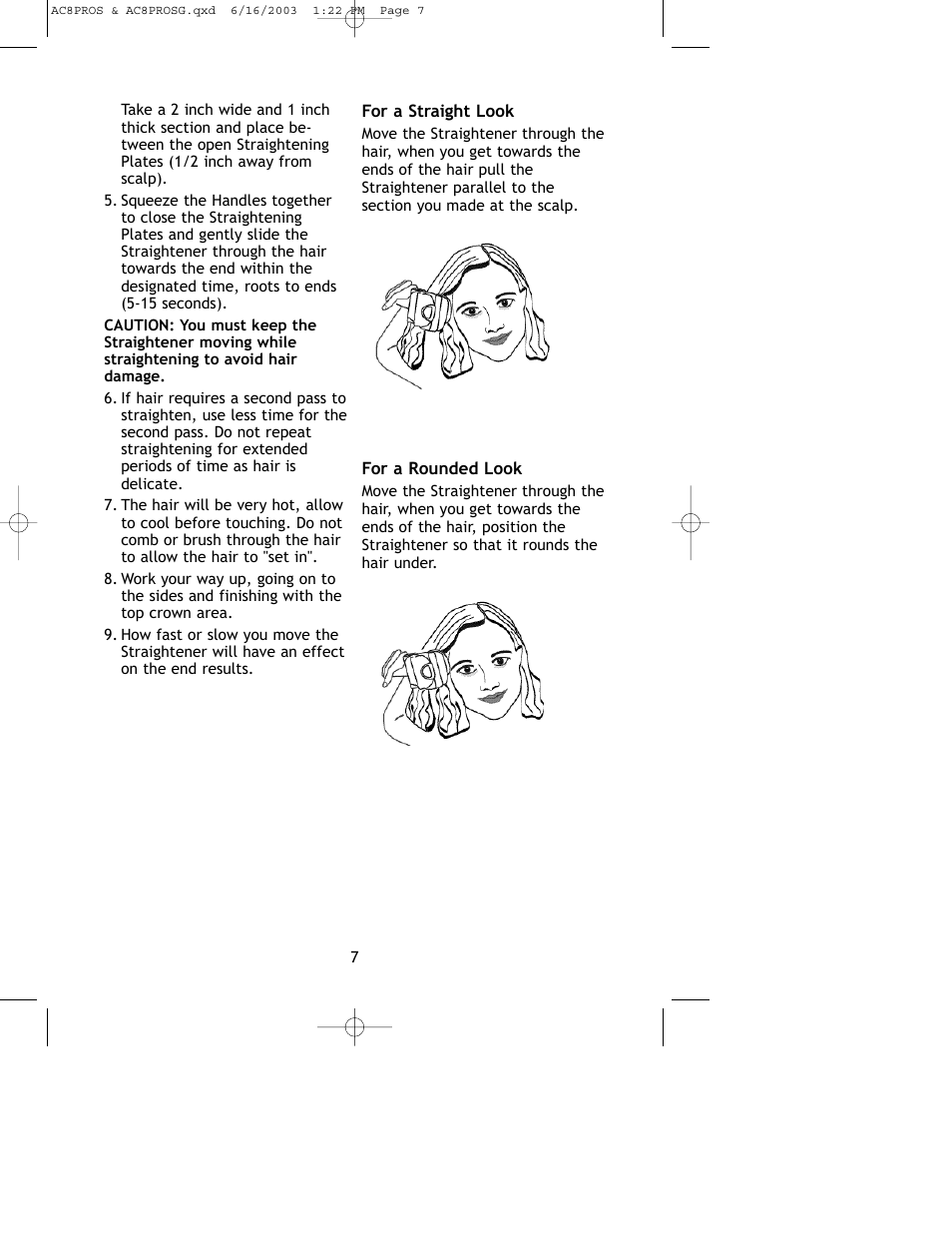 Salton, Inc AC8PROS User Manual | Page 8 / 12