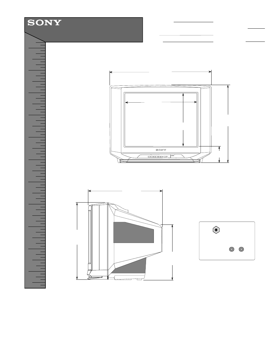 Sony KV-20S90 User Manual | 1 page