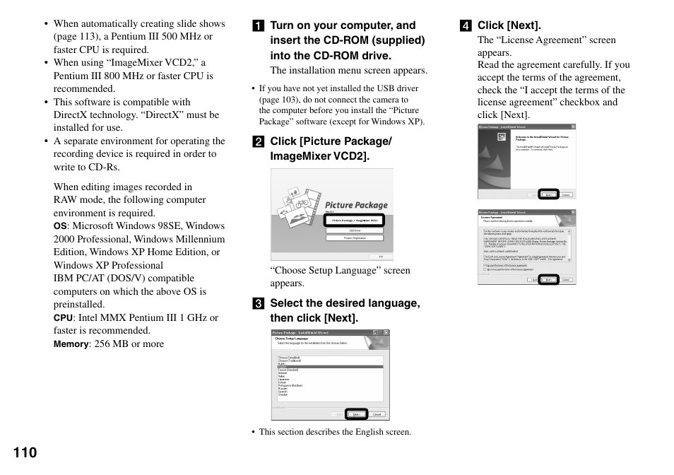 Sony DSC-V3 User Manual | Page 110 / 156