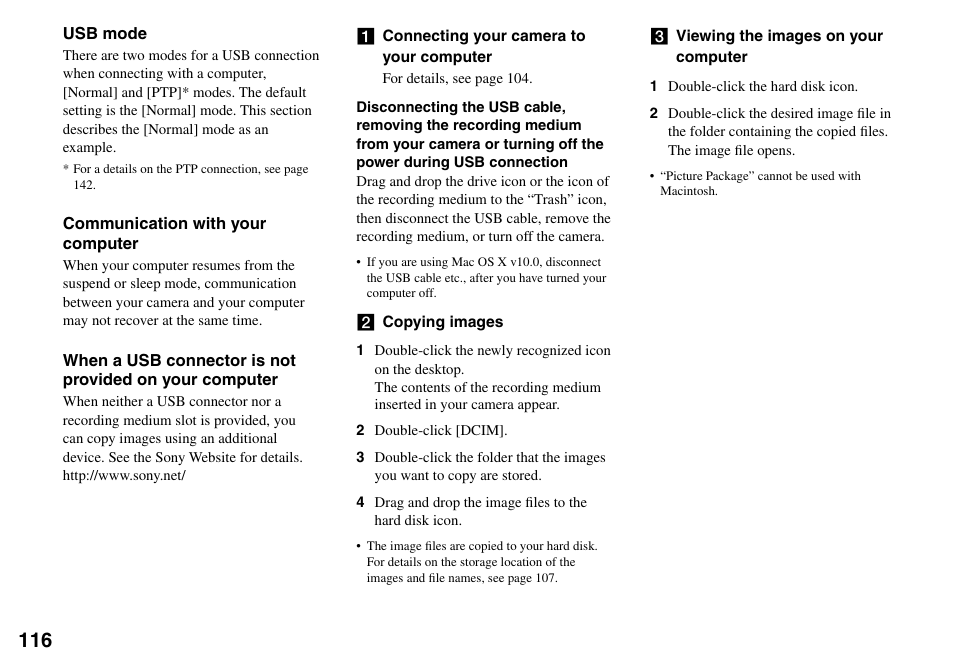 Sony DSC-V3 User Manual | Page 116 / 156