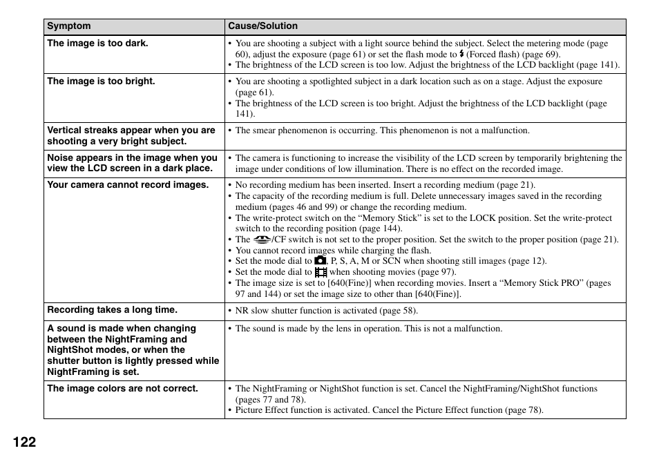 Sony DSC-V3 User Manual | Page 122 / 156