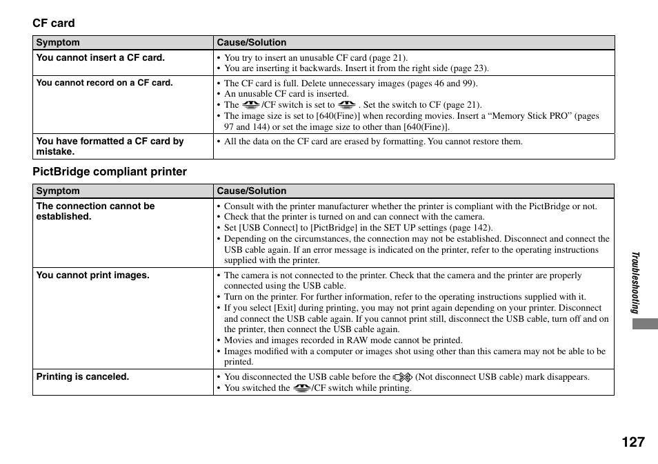 Sony DSC-V3 User Manual | Page 127 / 156