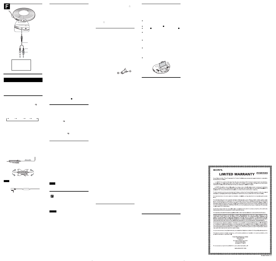 Sony D-FJ787 User Manual | Page 2 / 2