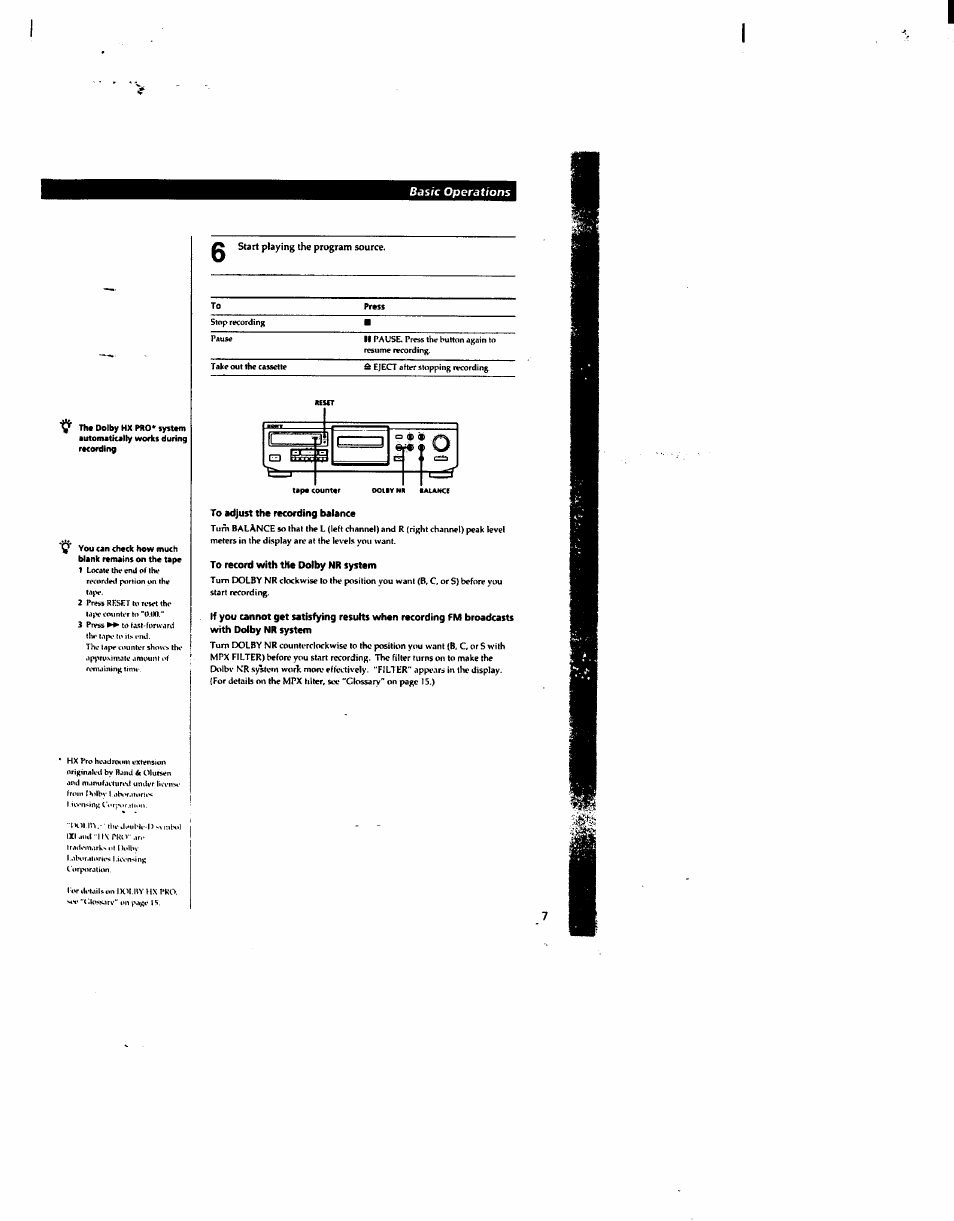 Tape counter, Àt—i | Sony TC-KA1ESA User Manual | Page 6 / 14