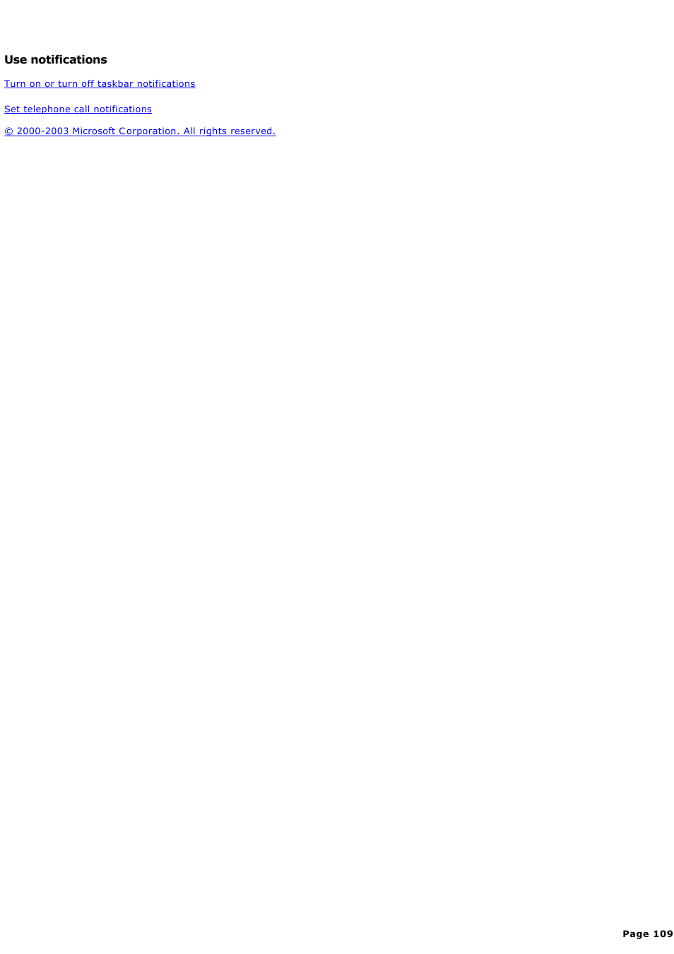 Use notifications | Sony PCV-RZ44G User Manual | Page 109 / 459