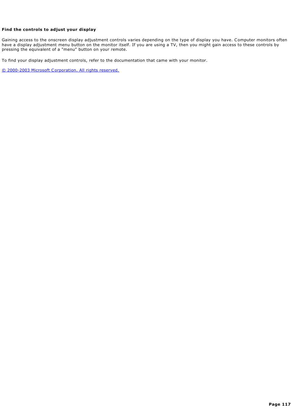 Find the controls to adjust your display | Sony PCV-RZ44G User Manual | Page 117 / 459