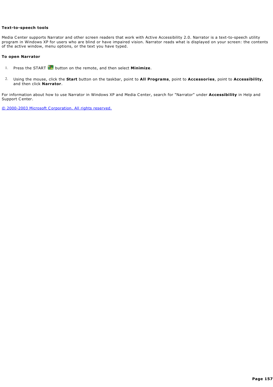 Text-to-speech tools | Sony PCV-RZ44G User Manual | Page 157 / 459