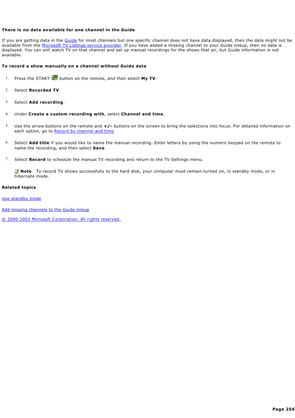 Sony PCV-RZ44G User Manual | Page 256 / 459