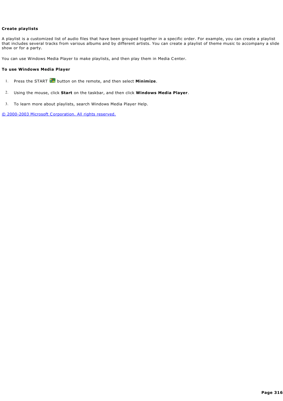 Create playlists | Sony PCV-RZ44G User Manual | Page 316 / 459