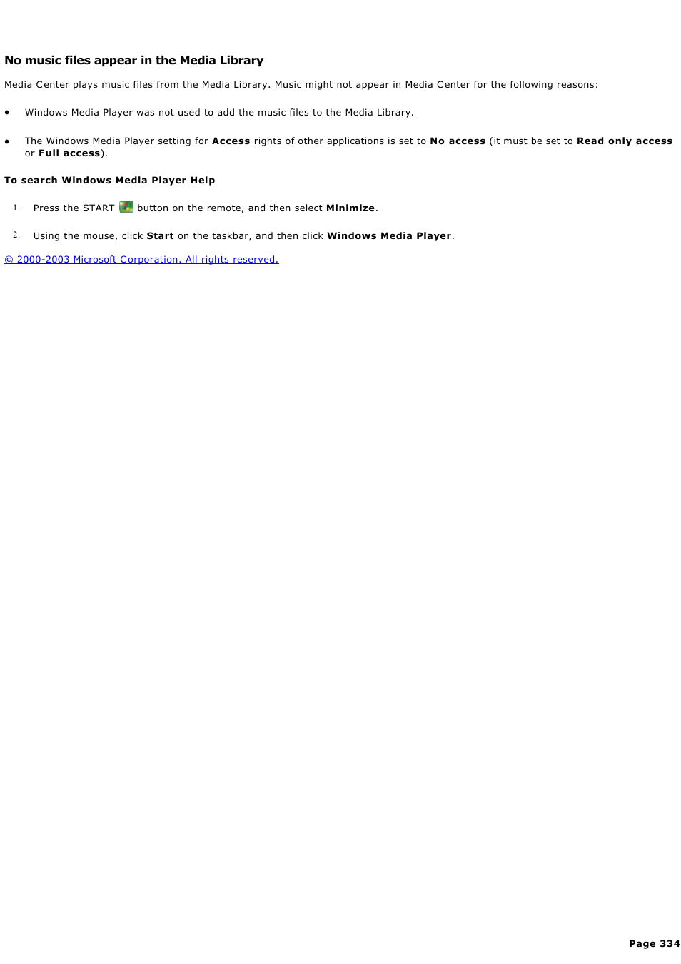 No music files appear in the media library | Sony PCV-RZ44G User Manual | Page 334 / 459