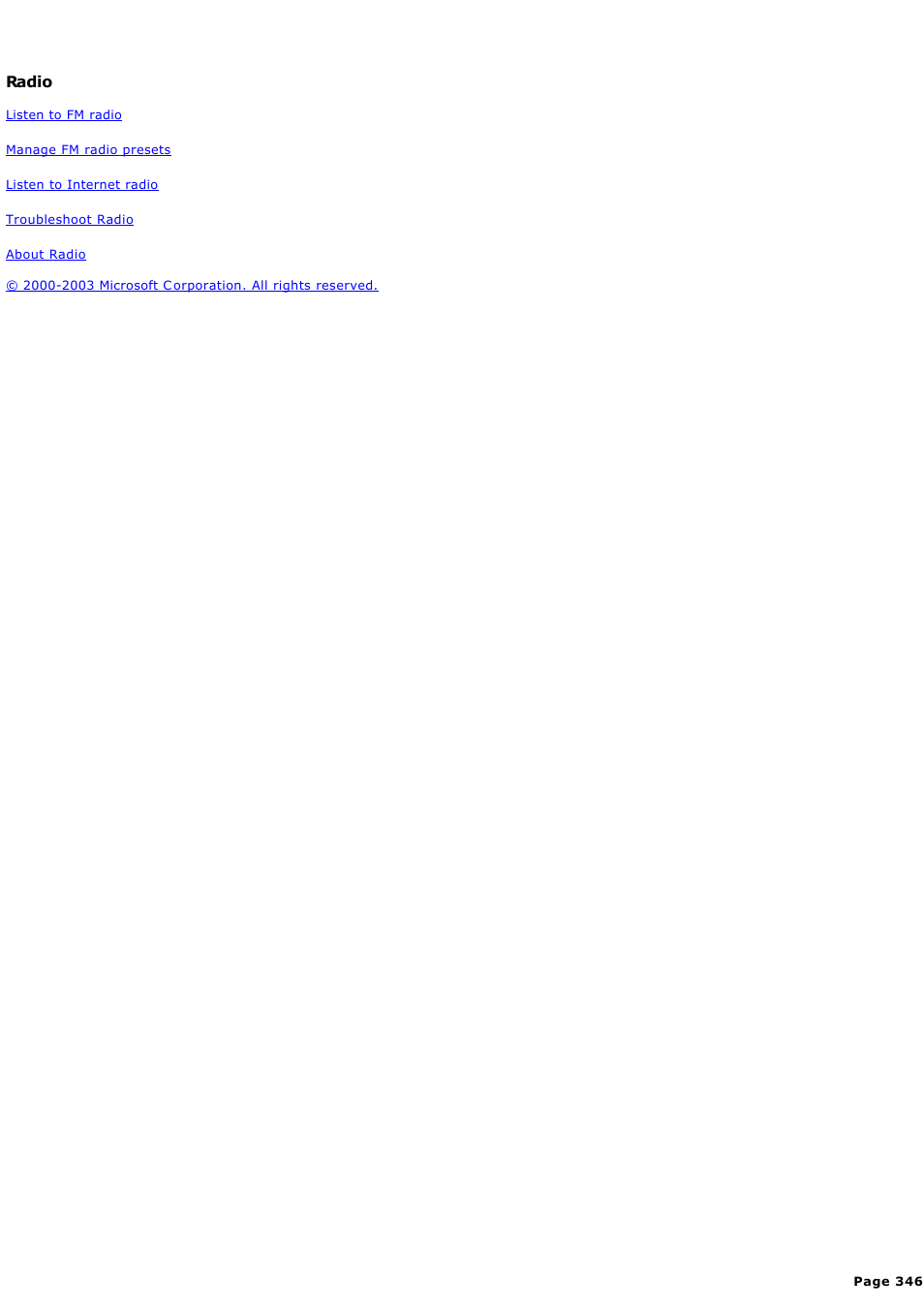 Radio | Sony PCV-RZ44G User Manual | Page 346 / 459
