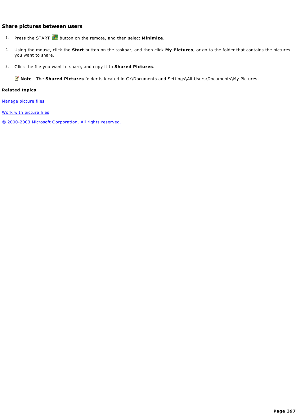 Share pictures between users | Sony PCV-RZ44G User Manual | Page 397 / 459