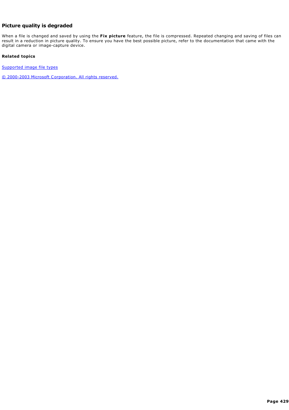 Picture quality is degraded | Sony PCV-RZ44G User Manual | Page 429 / 459