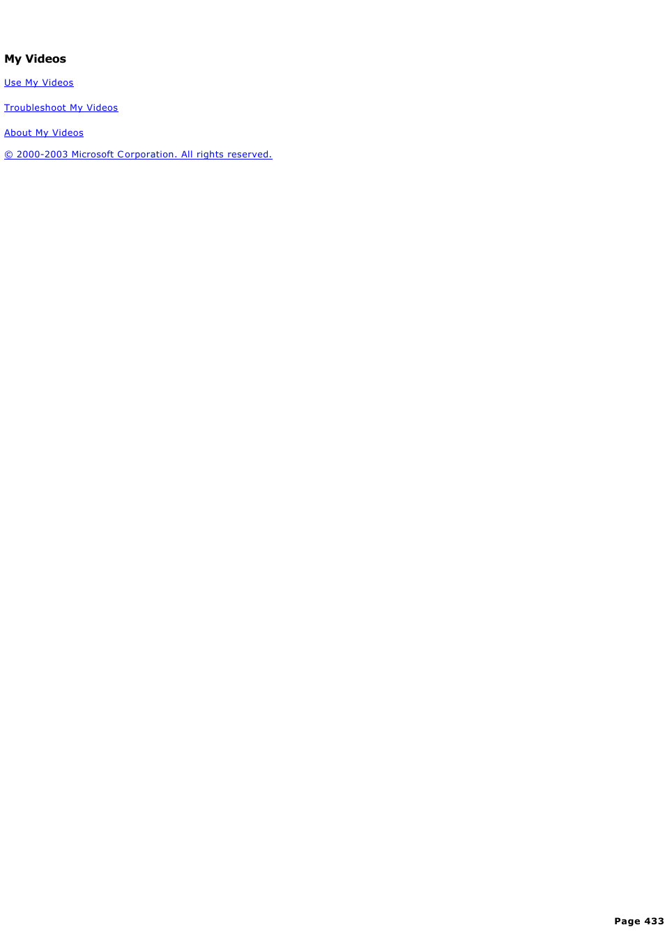 My videos | Sony PCV-RZ44G User Manual | Page 433 / 459