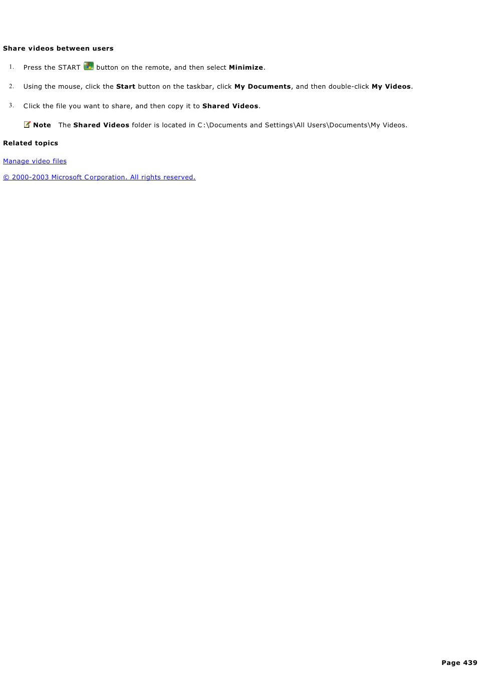 Share videos between users | Sony PCV-RZ44G User Manual | Page 439 / 459