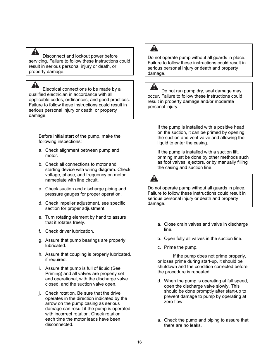 Operation | A-C Fire Pump 8200 Series User Manual | Page 16 / 36