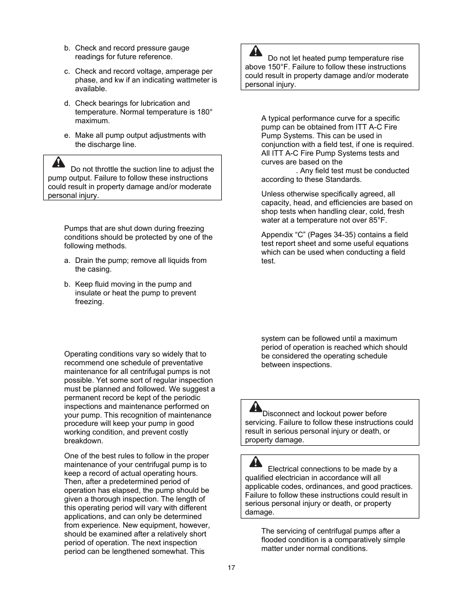 Maintenance | A-C Fire Pump 8200 Series User Manual | Page 17 / 36