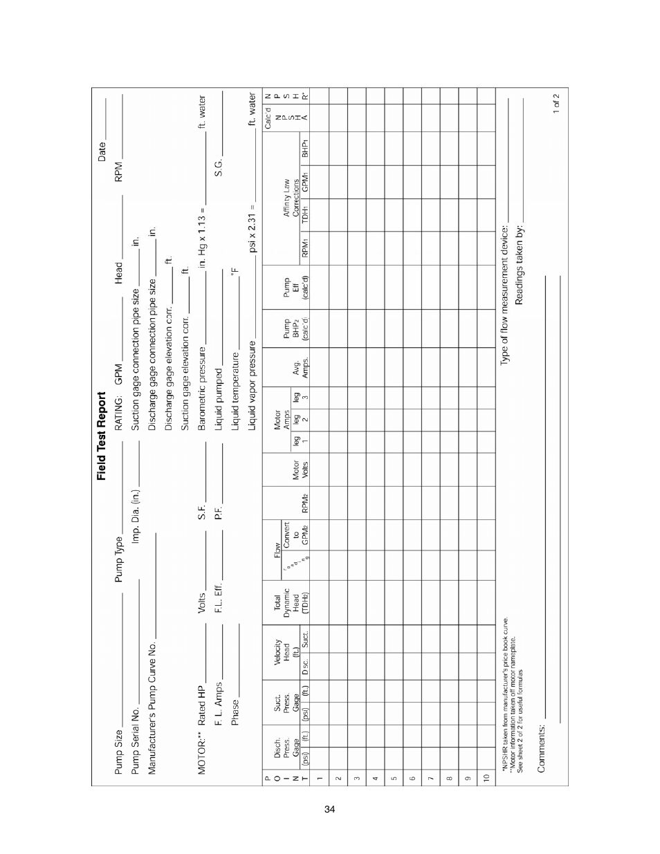 Appendix “c” field test report | A-C Fire Pump 8200 Series User Manual | Page 34 / 36