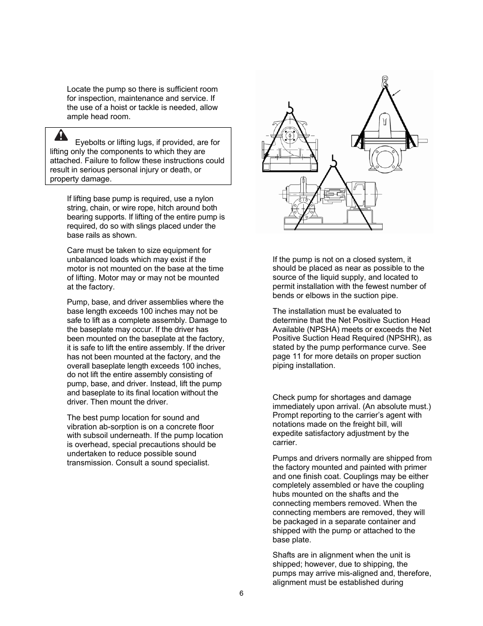 Installation | A-C Fire Pump 8200 Series User Manual | Page 6 / 36