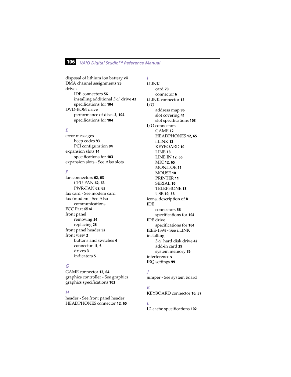 Sony PCV-R553DS User Manual | Page 120 / 122