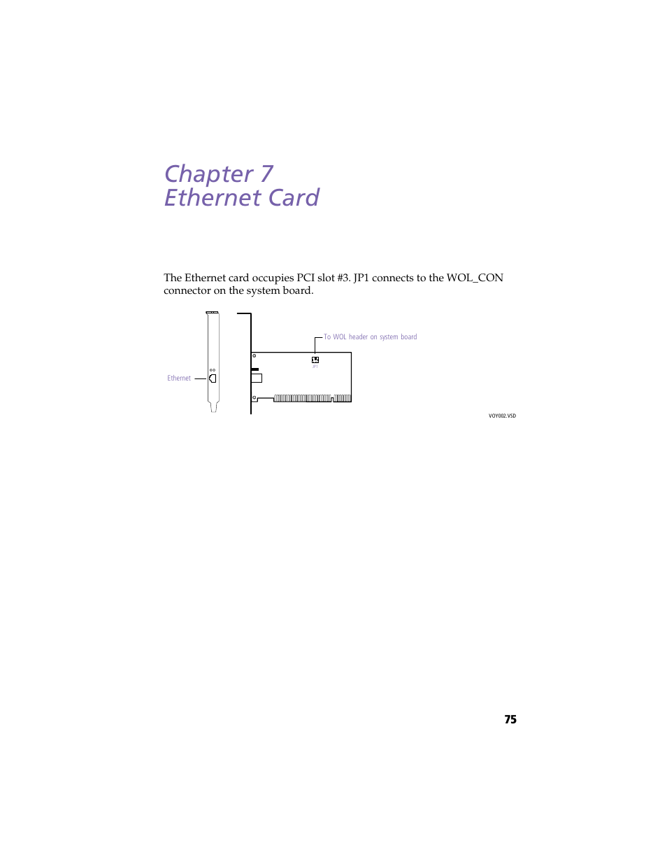 Ethernet card, Chapter 7 — ethernet card, Chapter 7 ethernet card | Sony PCV-R553DS User Manual | Page 89 / 122