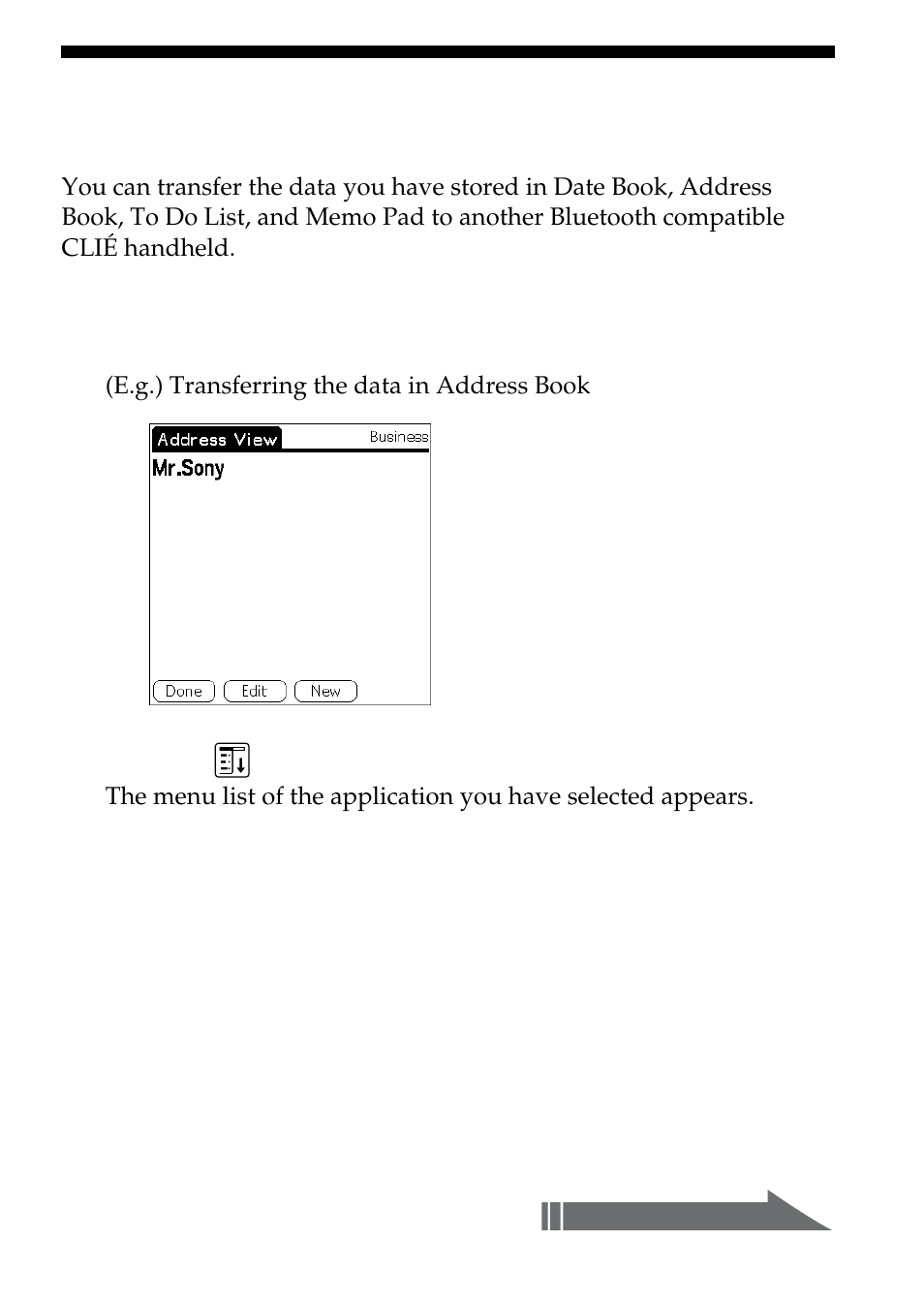 Exchanging information between two clié handhelds | Sony PEGA-MSB1 User Manual | Page 31 / 48